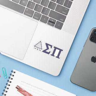 Sigma Pi Fraternity Greek Letters Star Triangle Sticker