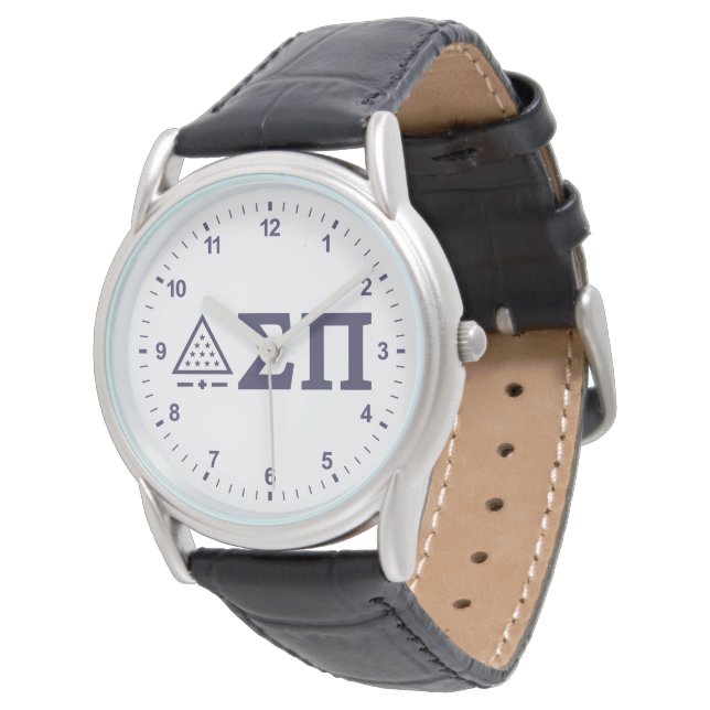 Sigma Pi Fraternity Greek Letters Star Triangle Watch (Angled)