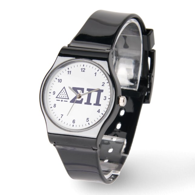 Sigma Pi Fraternity Greek Letters Star Triangle Watch (Angle)