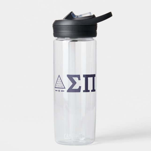 Sigma Pi Fraternity Greek Letters Star Triangle Water Bottle (Left)