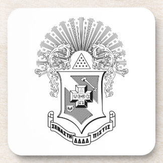 Sigma Pi Fraternity Official Coat of Arms Beverage Coaster
