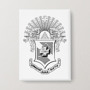 Sigma Pi Fraternity Official Coat of Arms Button