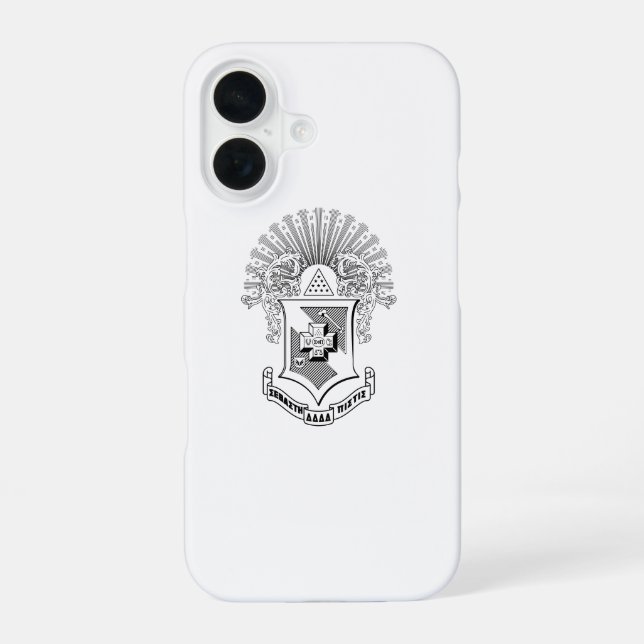 Sigma Pi Fraternity Official Coat of Arms iPhone Case (Back)