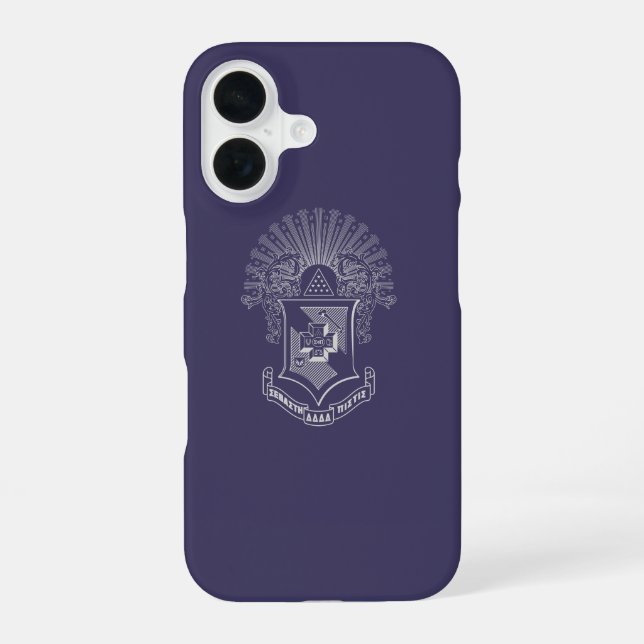 Sigma Pi Fraternity Official Coat of Arms iPhone Case (Back)