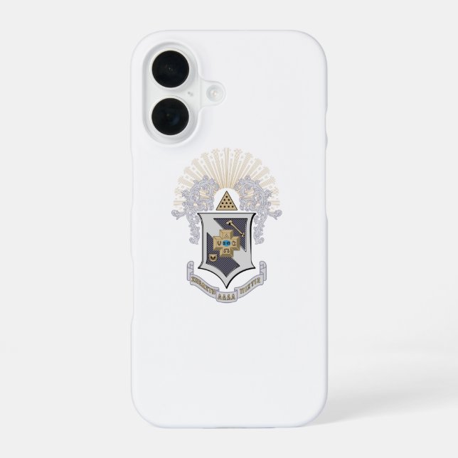 Sigma Pi Fraternity Official Coat of Arms iPhone Case (Back)