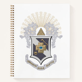 Sigma Pi Fraternity Official Coat of Arms Notebook