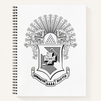 Sigma Pi Fraternity Official Coat of Arms Notebook