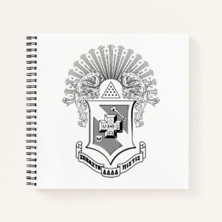Sigma Pi Fraternity Official Coat of Arms Notebook