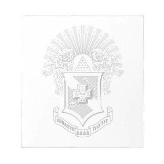 Sigma Pi Fraternity Official Coat of Arms Notepad