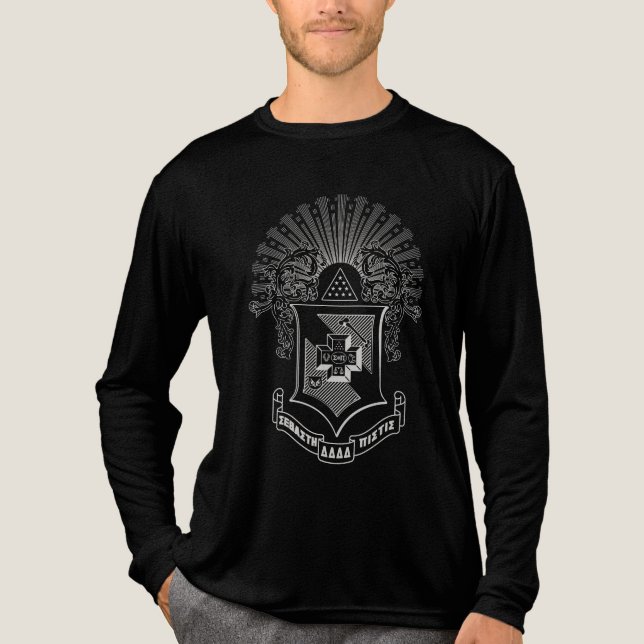 Sigma Pi Fraternity Official Coat of Arms Tri-Blend Shirt (Front)