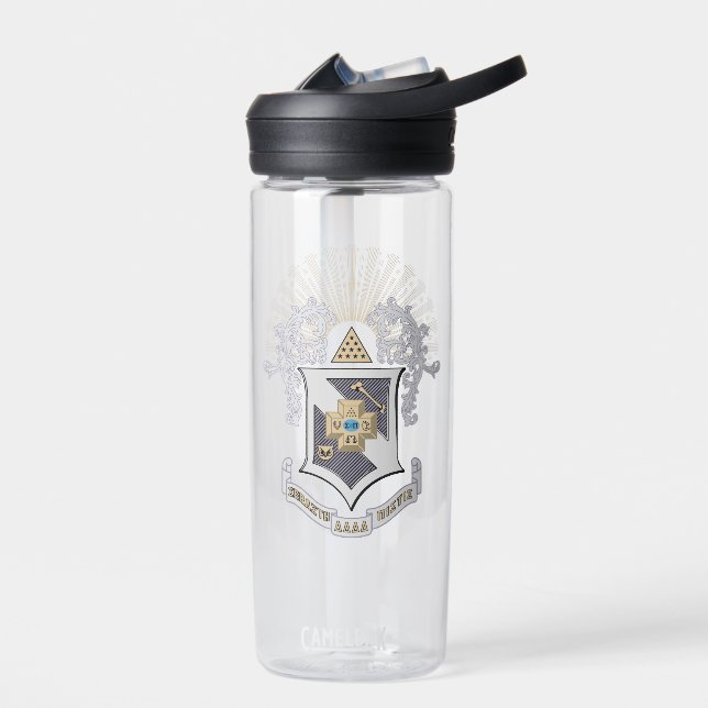 Sigma Pi Fraternity Official Coat of Arms Water Bottle (Left)