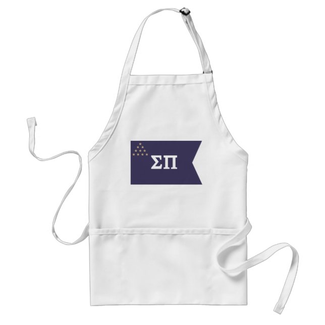 Sigma Pi Fraternity Official Flag Adult Apron (Front)