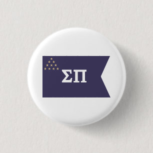 Sigma Pi Fraternity Official Flag Button