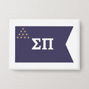 Sigma Pi Fraternity Official Flag Button