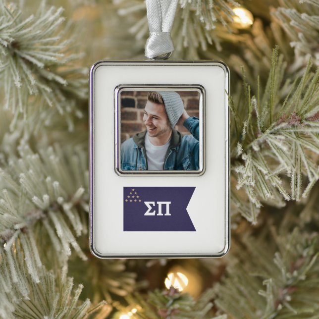 Sigma Pi Fraternity Official Flag Christmas Ornament (Tree)