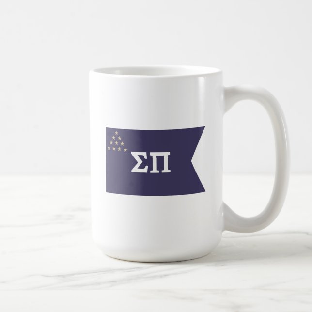 Sigma Pi Fraternity Official Flag Coffee Mug (Right)