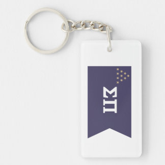 Sigma Pi Fraternity Official Flag Keychain