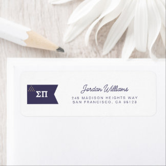 Sigma Pi Fraternity Official Flag Label