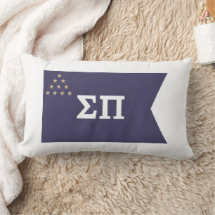 Sigma Pi Fraternity Official Flag Lumbar Pillow