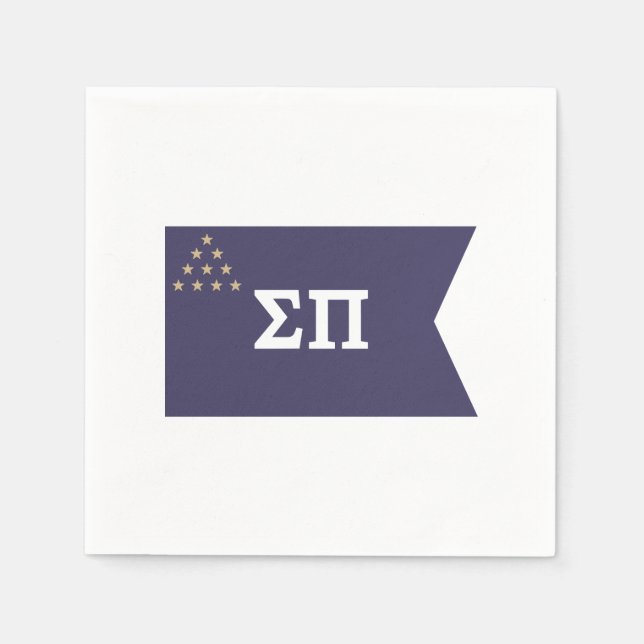 Sigma Pi Fraternity Official Flag Napkins (Front)