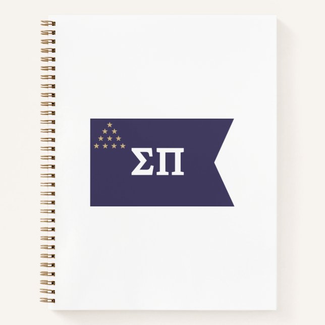 Sigma Pi Fraternity Official Flag Notebook (Front)