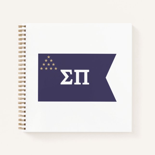 Sigma Pi Fraternity Official Flag Notebook (Front)