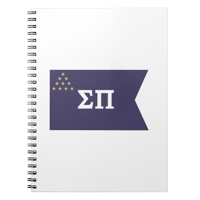 Sigma Pi Fraternity Official Flag Notebook (Front)