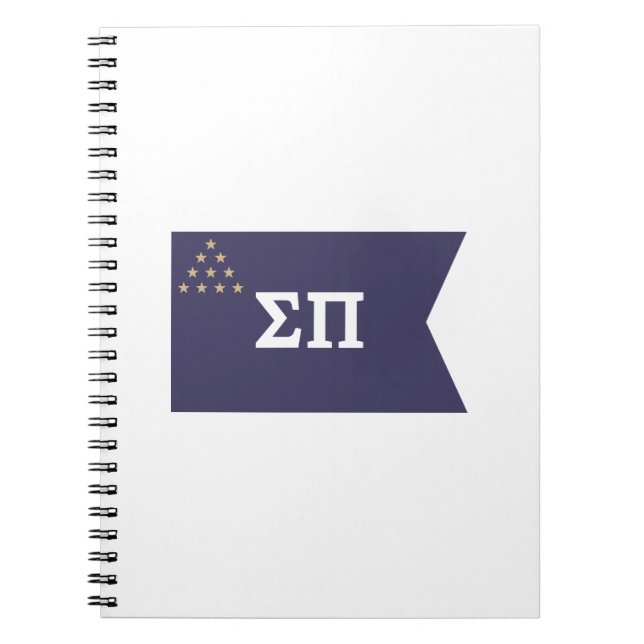 Sigma Pi Fraternity Official Flag Notebook (Front)