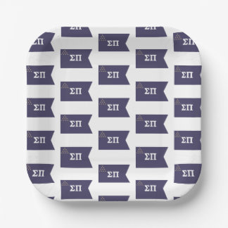Sigma Pi Fraternity Official Flag Paper Plates