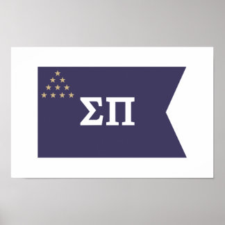 Sigma Pi Fraternity Official Flag Poster