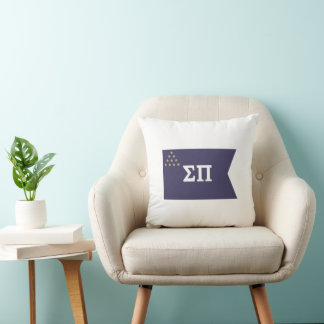 Sigma Pi Fraternity Official Flag Throw Pillow