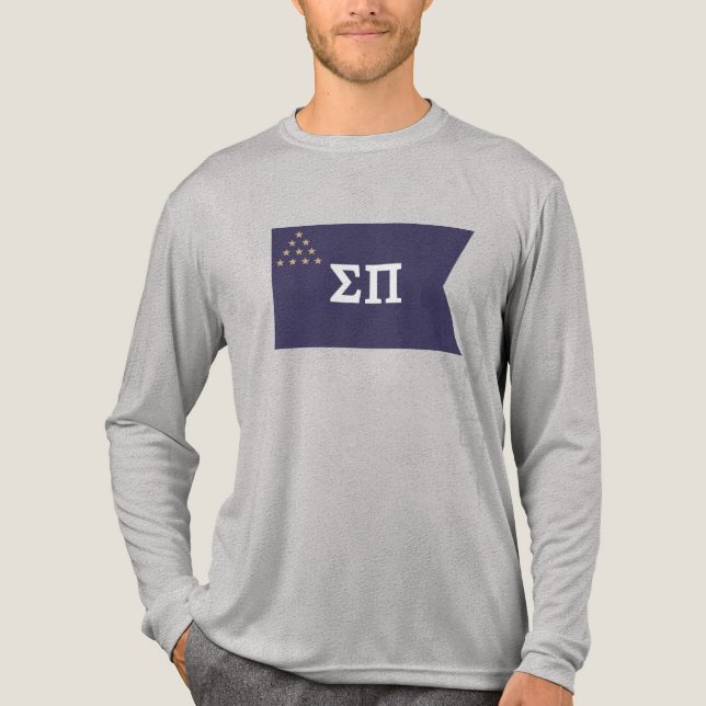 Sigma Pi Fraternity Official Flag Tri-Blend Shirt (Front)