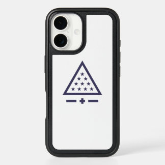Sigma Pi Fraternity Radiant Triangle Stars Symbol iPhone 16 Case