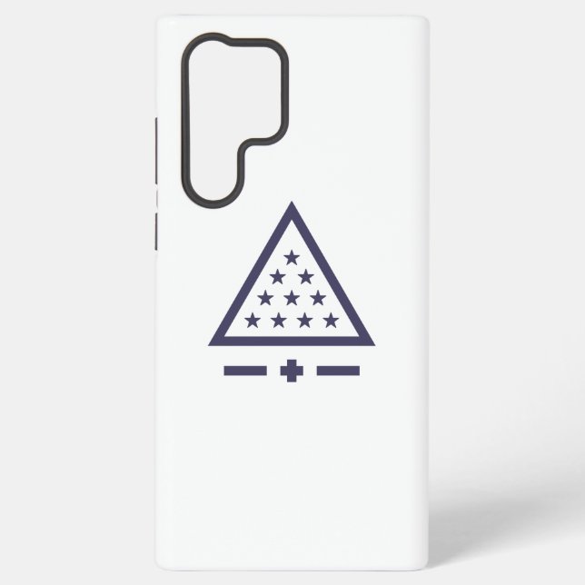 Sigma Pi Fraternity Radiant Triangle Stars Symbol Samsung Galaxy Case (Back)