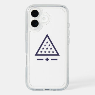 Sigma Pi Fraternity Radiant Triangle Stars Symbol iPhone 16 Case