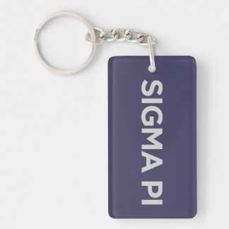 Sigma Pi Fraternity Wordmark Logo Keychain