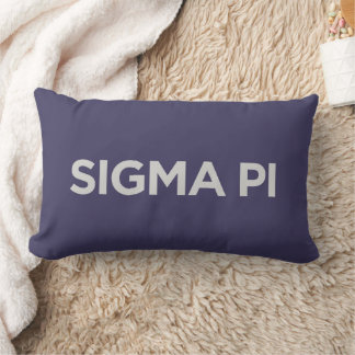 Sigma Pi Fraternity Wordmark Logo Lumbar Pillow
