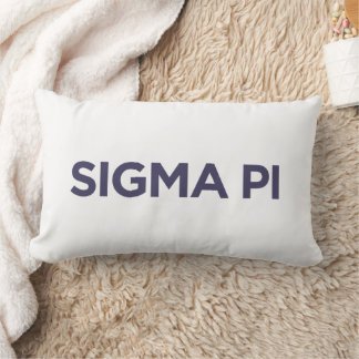 Sigma Pi Fraternity Wordmark Logo Lumbar Pillow