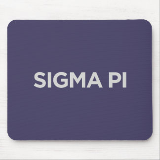 Sigma Pi Fraternity Wordmark Logo Mouse Pad
