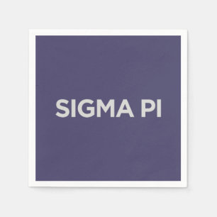 Sigma Pi Fraternity Wordmark Logo Napkins