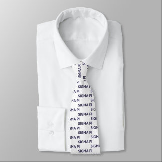 Sigma Pi Fraternity Wordmark Logo Neck Tie