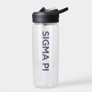 Sigma Pi Fraternity Wordmark Logo Water Bottle