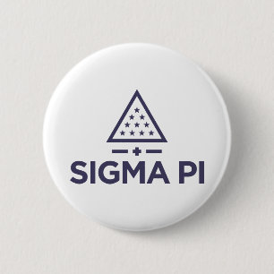 Sigma Pi Fraternity Wordmark Star Triangle Logo Button