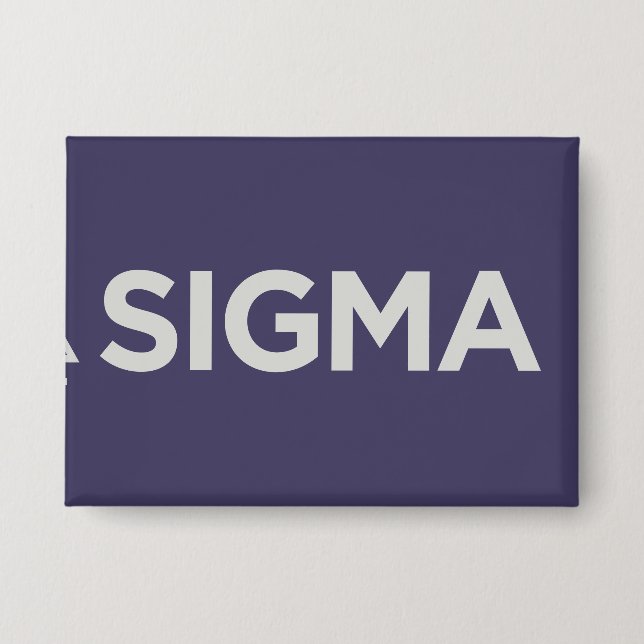 Sigma Pi Fraternity Wordmark Star Triangle Logo Button (Front)