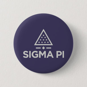 Sigma Pi Fraternity Wordmark Star Triangle Logo Button
