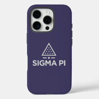 Sigma Pi Fraternity Wordmark Star Triangle Logo iPhone 16 Pro Case