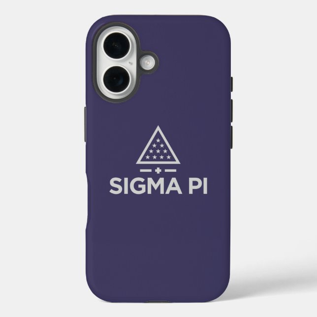 Sigma Pi Fraternity Wordmark Star Triangle Logo Case-Mate iPhone Case (Back)