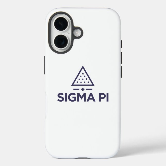Sigma Pi Fraternity Wordmark Star Triangle Logo Case-Mate iPhone Case (Back)