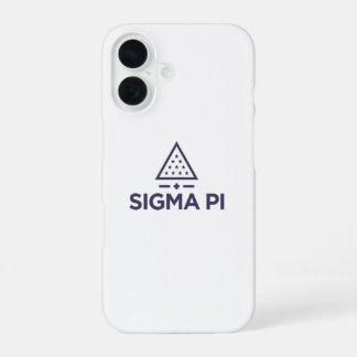 Sigma Pi Fraternity Wordmark Star Triangle Logo iPhone 16 Case