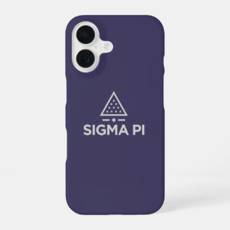 Sigma Pi Fraternity Wordmark Star Triangle Logo iPhone 16 Case